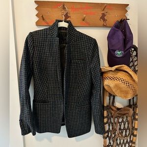 J Crew houndstooth wool blazer